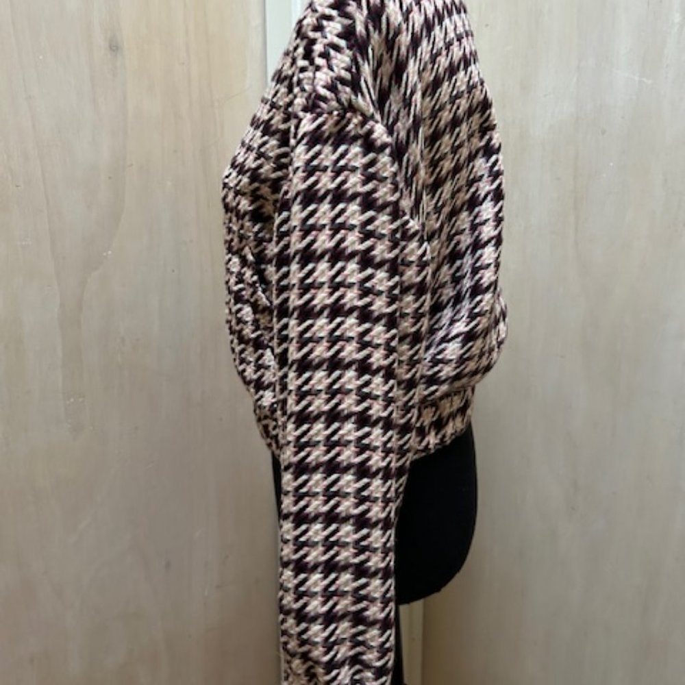 Bcbgeneration Houndstooth Boucle Jacket Size Xs - image 3